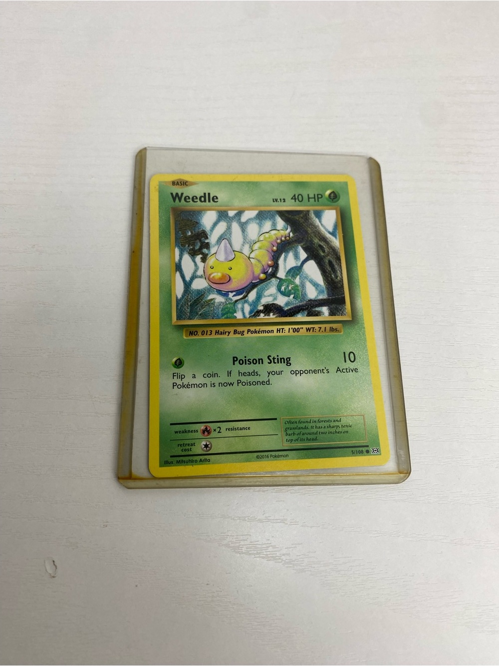 Weedle 100/130 Pokemon Card